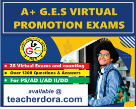 A+ GES VIRTUAL PROMOTION EXAMS (1200 SELF ASSESSMENT QUESTIONS)